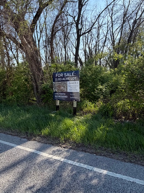 Commercial 4 by 4 real estate sign installation in chesterton, indiana