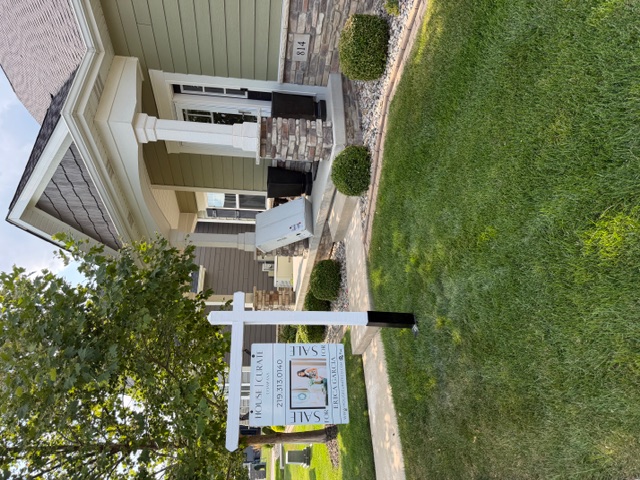Residential real estate sign installation in Crown Point, Indiana