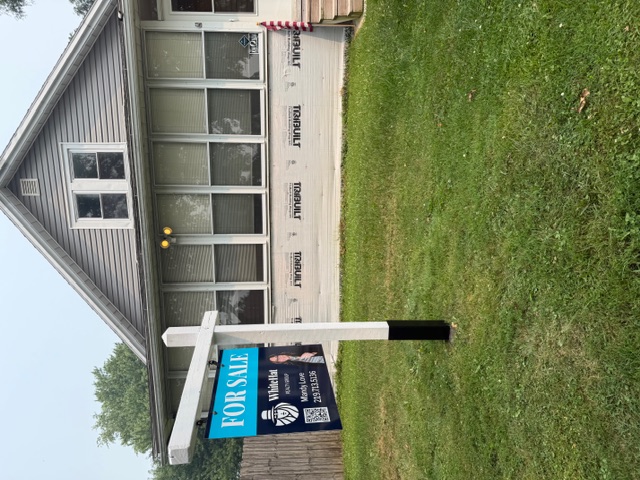 Residential real estate sign installation in LaPorte, Indiana